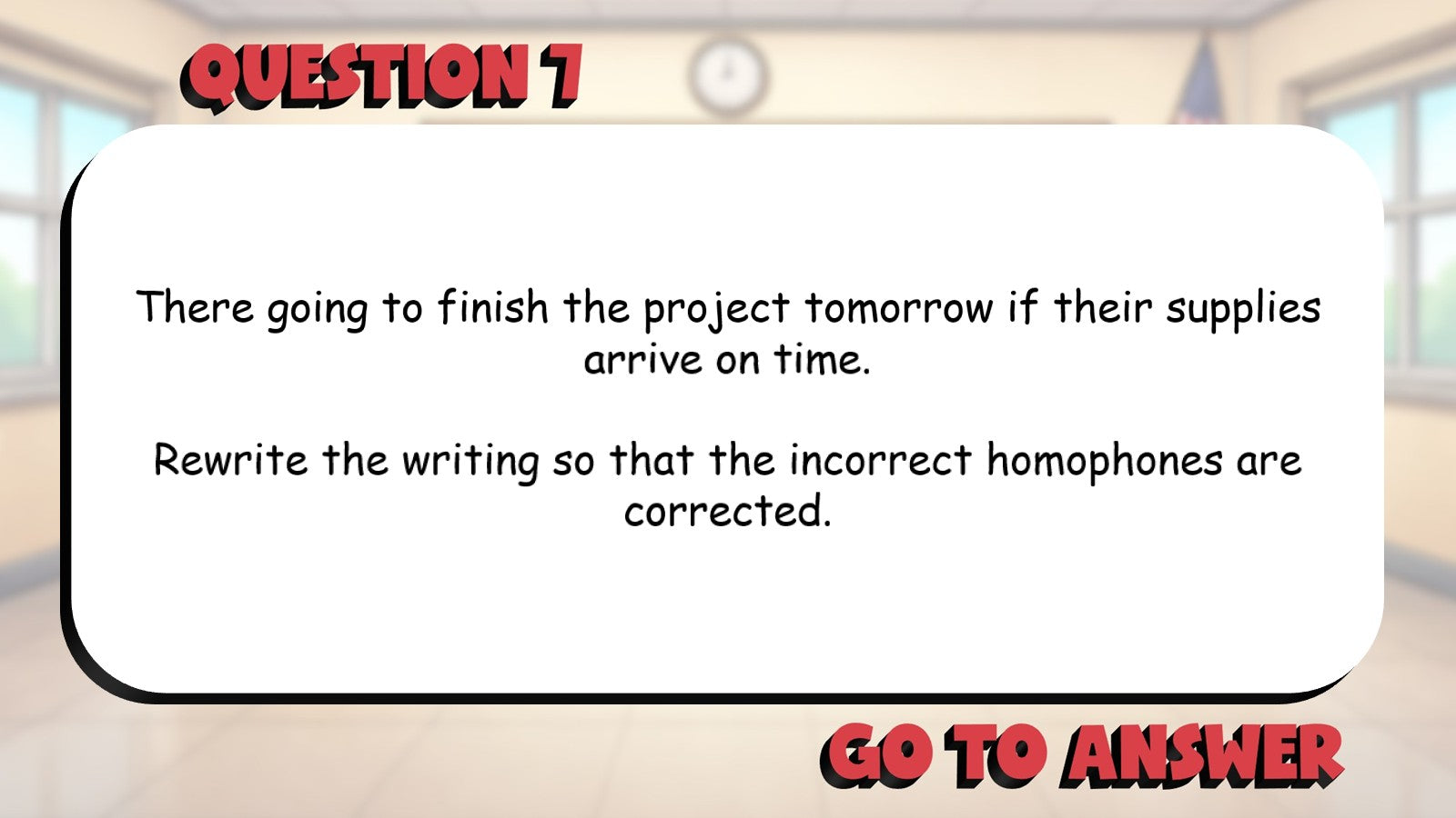 Edit for Grammar Punctuation Spelling & Usage BIG TERRIBLE GAME - Grade 5 ELA