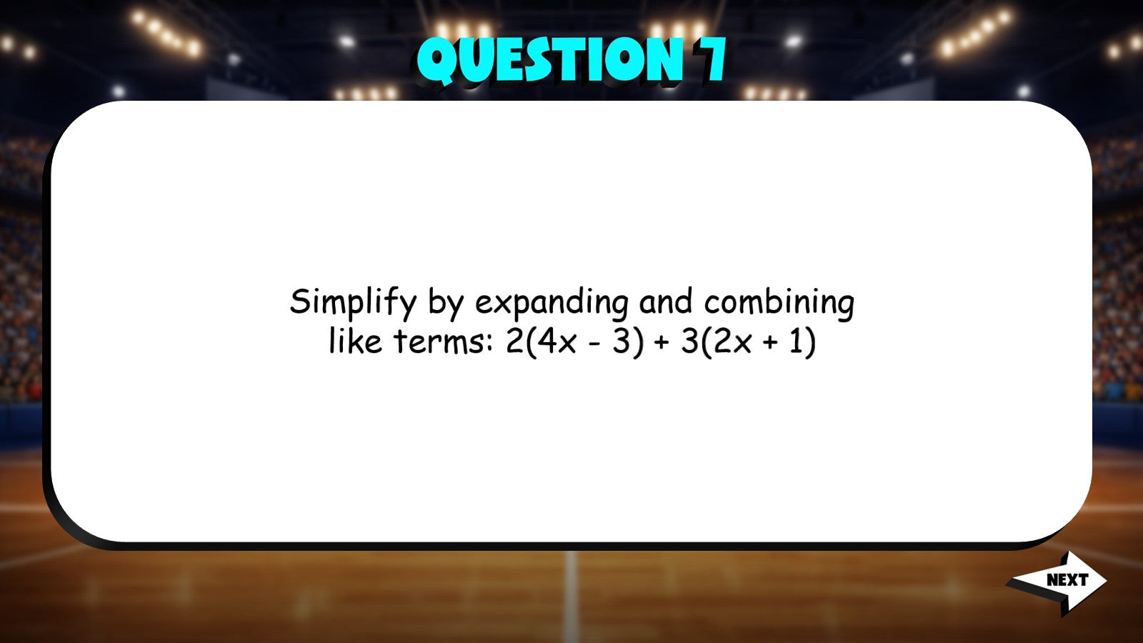 Simplify Expressions TRASHKETBALL Math Game - No Prep Grade 7 Review Activity