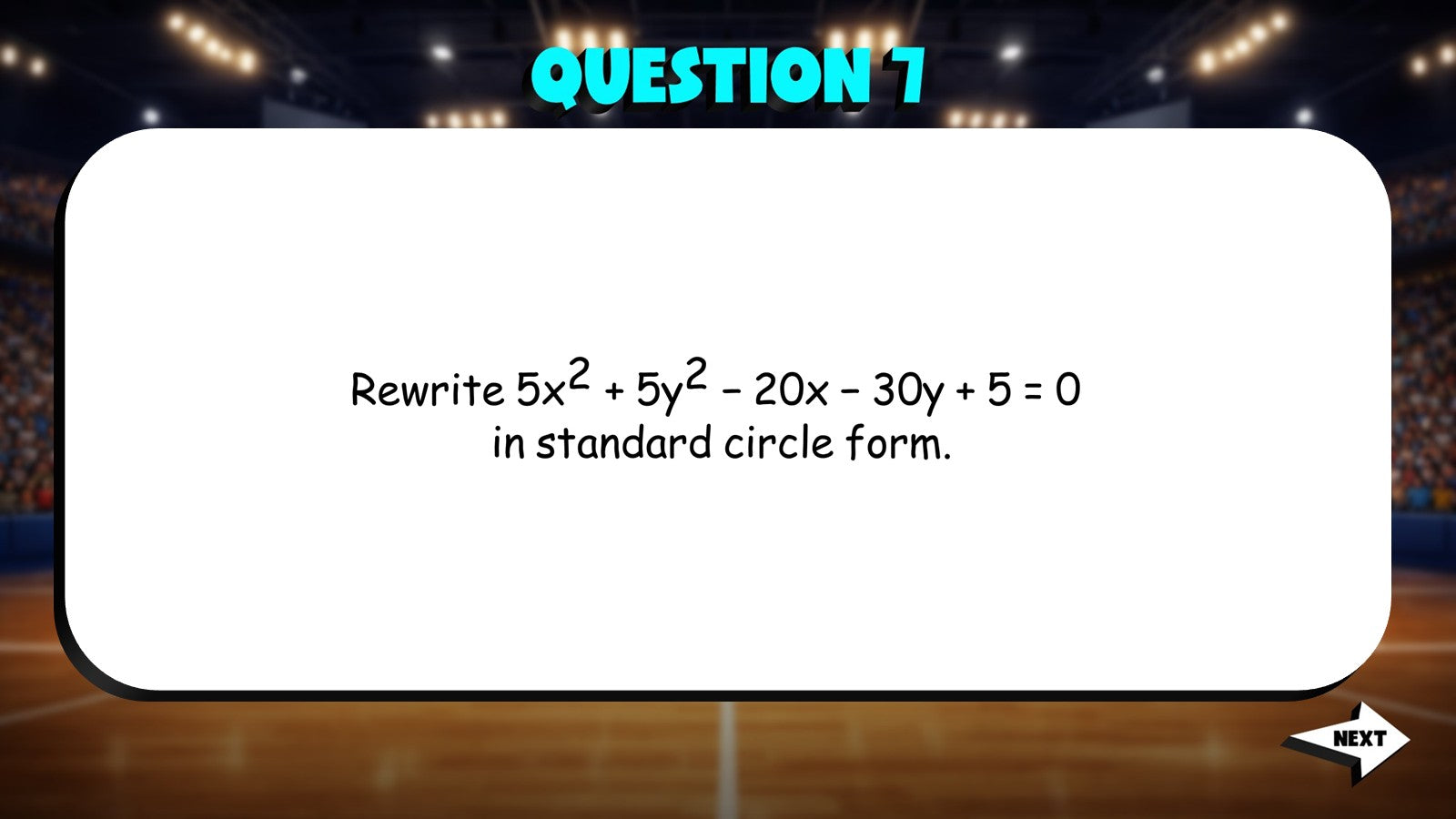 Completing the Square for Circles TRASHKETBALL Math Game - No Prep Algebra 2