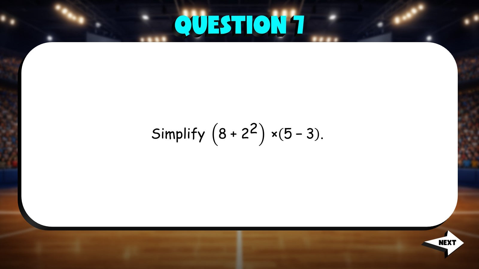 Expressions w Parentheses & Exponents TRASHKETBALL Math Game - No Prep Algebra 1