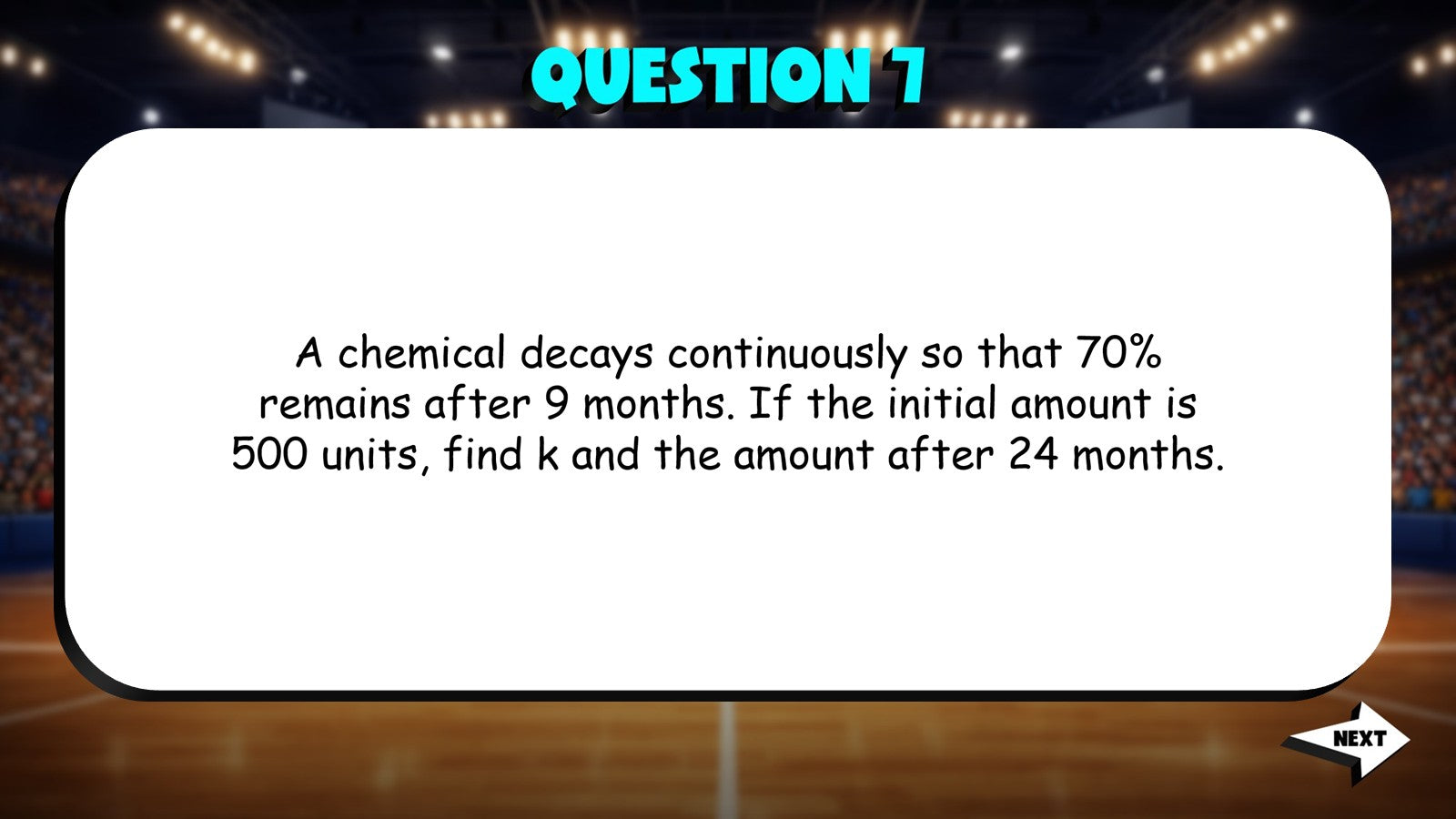 Exponential Decay TRASHKETBALL Math Game - No Prep Algebra 2 Review Activity