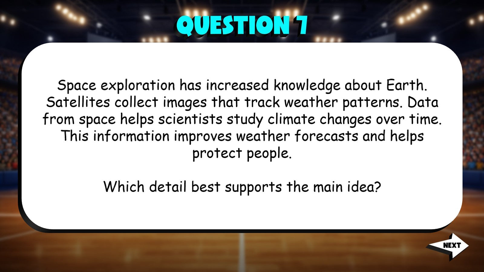 Key Details That Support the Main Idea TRASHKETBALL ELA Game - No Prep Grade 5