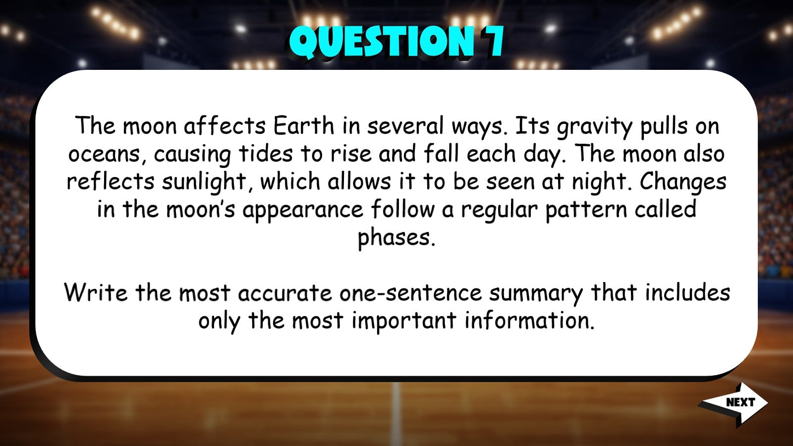 Select the Most Accurate Summary TRASHKETBALL ELA Game - No Prep Grade 5 Review