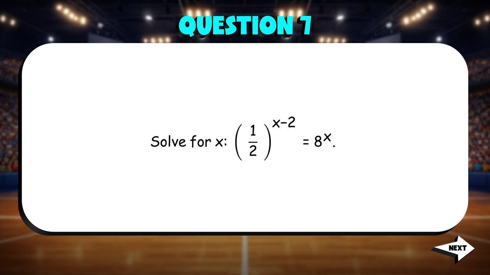 Exponential Equations TRASHKETBALL Math Game - No Prep Algebra 2 Review Activity