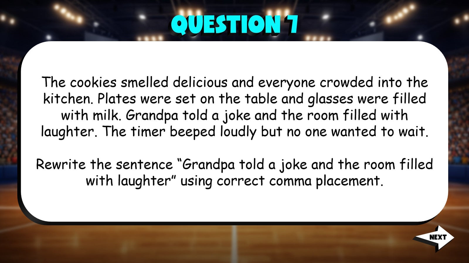 Comma Usage With Compound Sentences TRASHKETBALL ELA Game - No Prep Grade 5
