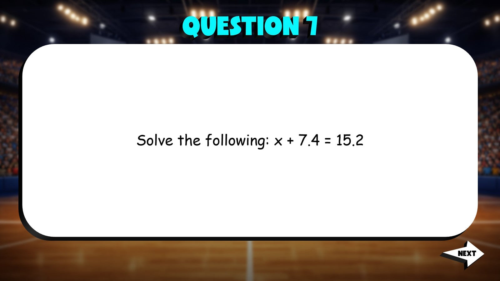 Equations Involving Decimals TRASHKETBALL Math Game - No Prep Grade 6 Review