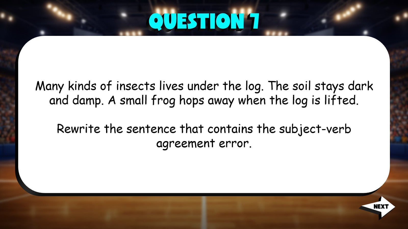 Identify Subject Verb Agreement Errors TRASHKETBALL ELA Game - No Prep Grade 4
