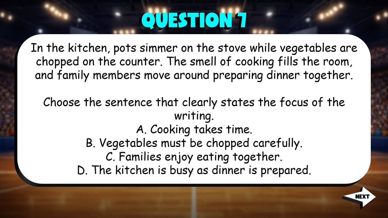 Identify Clear Topic Sentences TRASHKETBALL ELA Game - No Prep Grade 4 Review