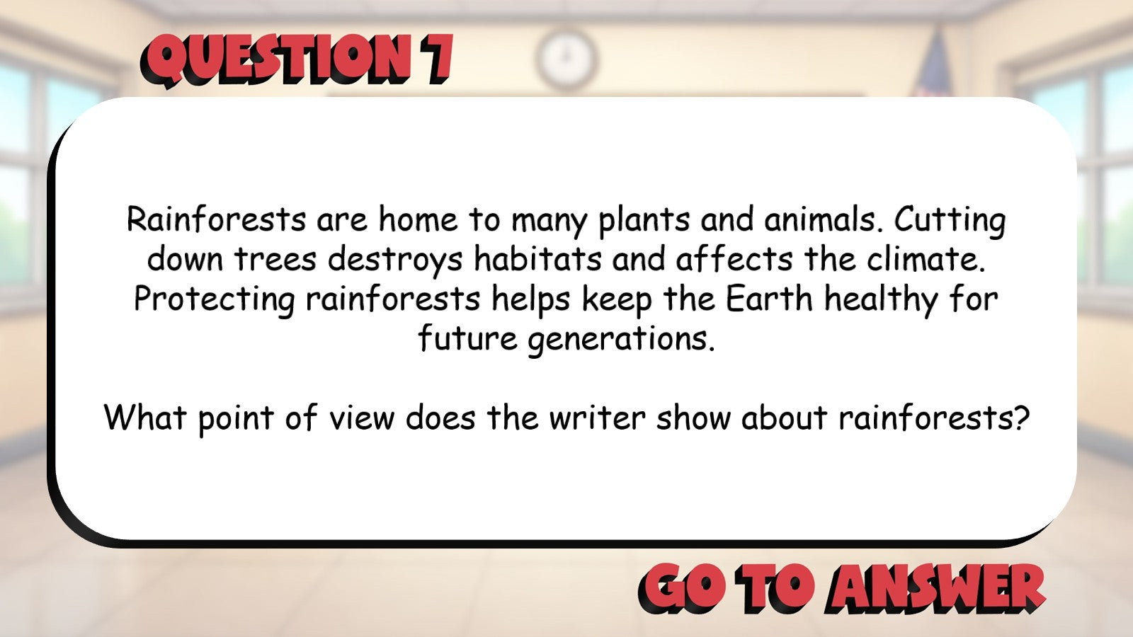 Identify the Author’s Point of View BIG TERRIBLE GAME - Grade 4 ELA Review