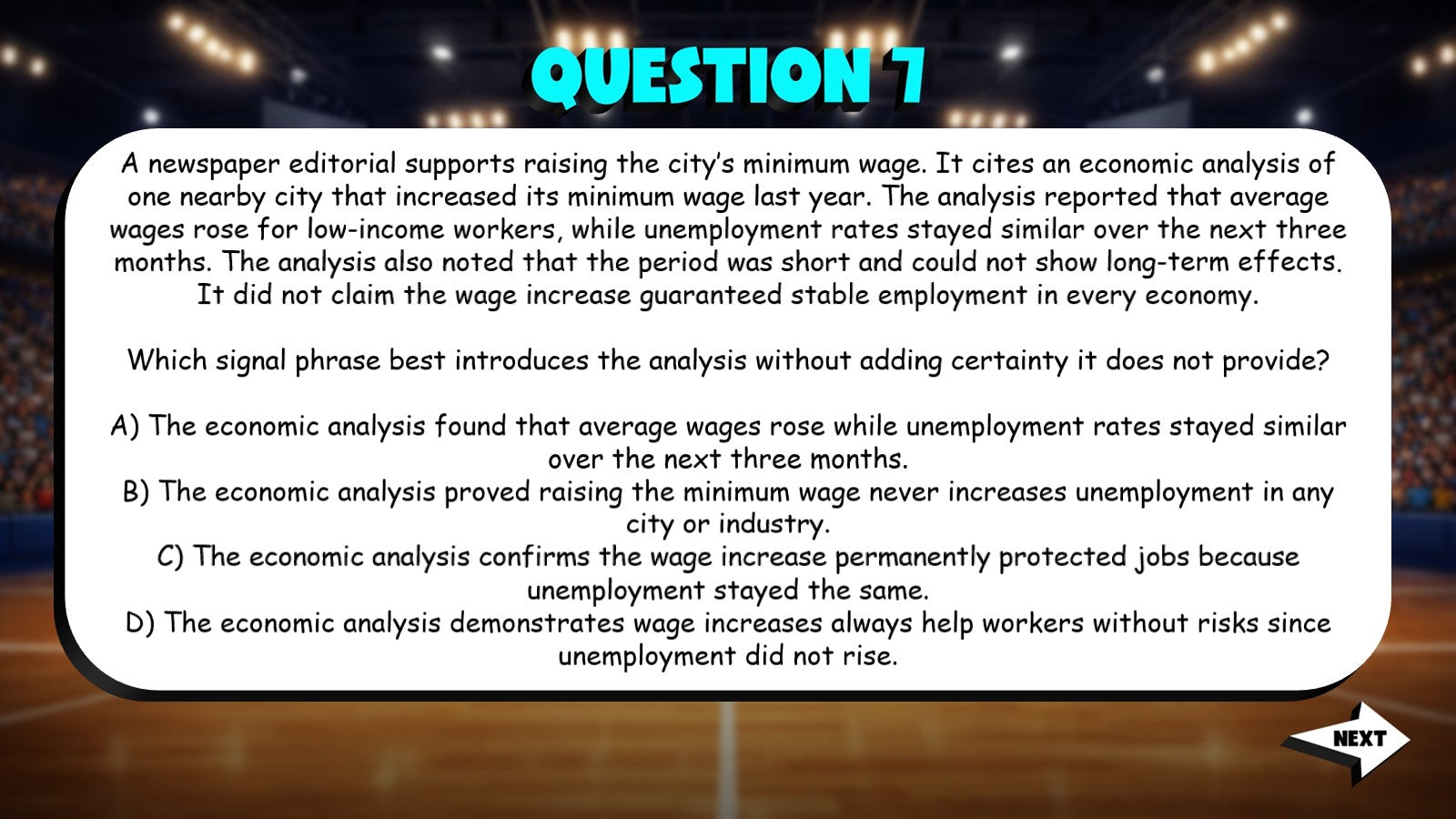 Signal Phrases for Clarity & Credibility TRASHKETBALL ELA Game - Grade 10