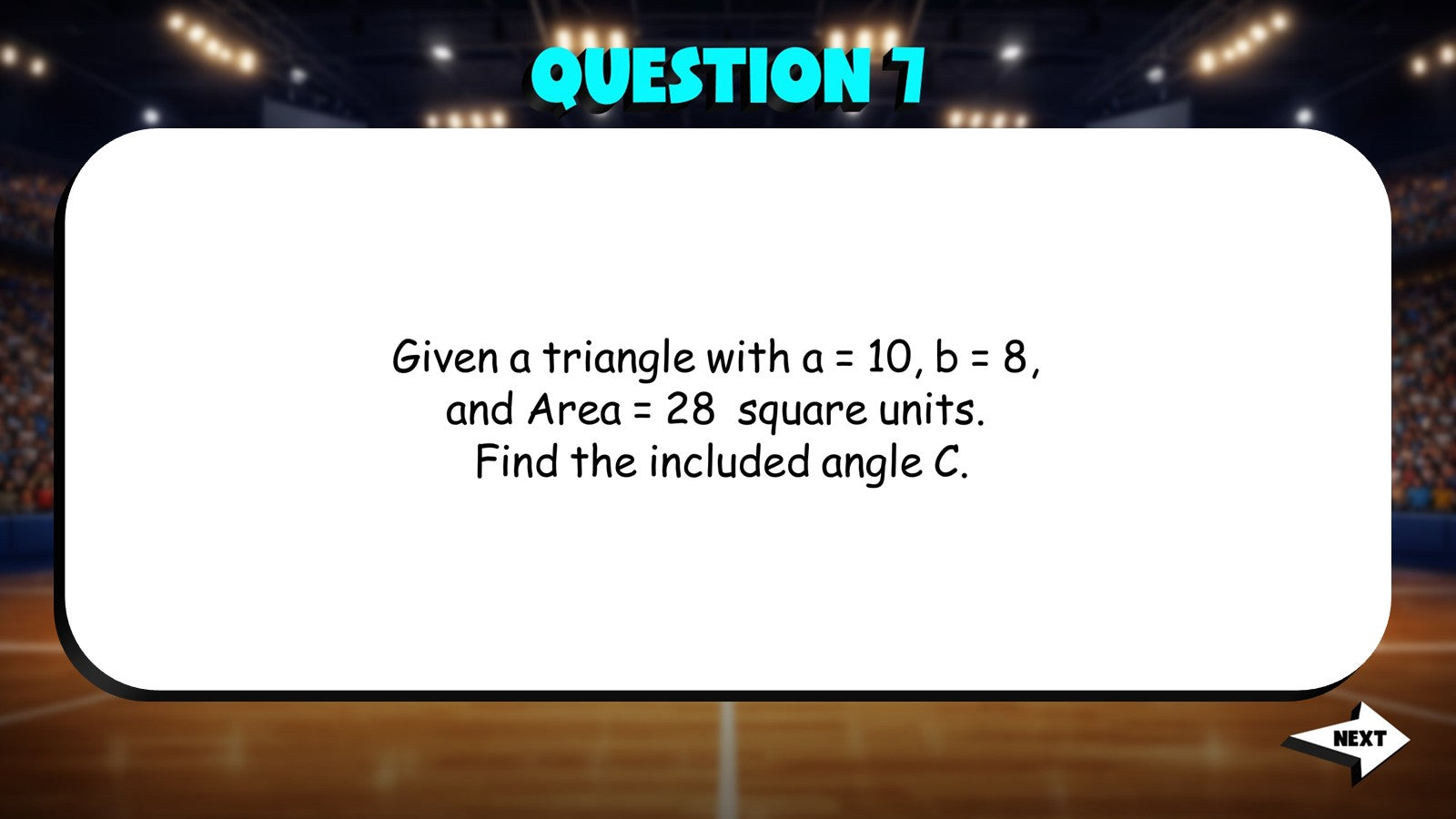 Area of Triangles TRASHKETBALL Math Game - No Prep Algebra 2 Review Activity