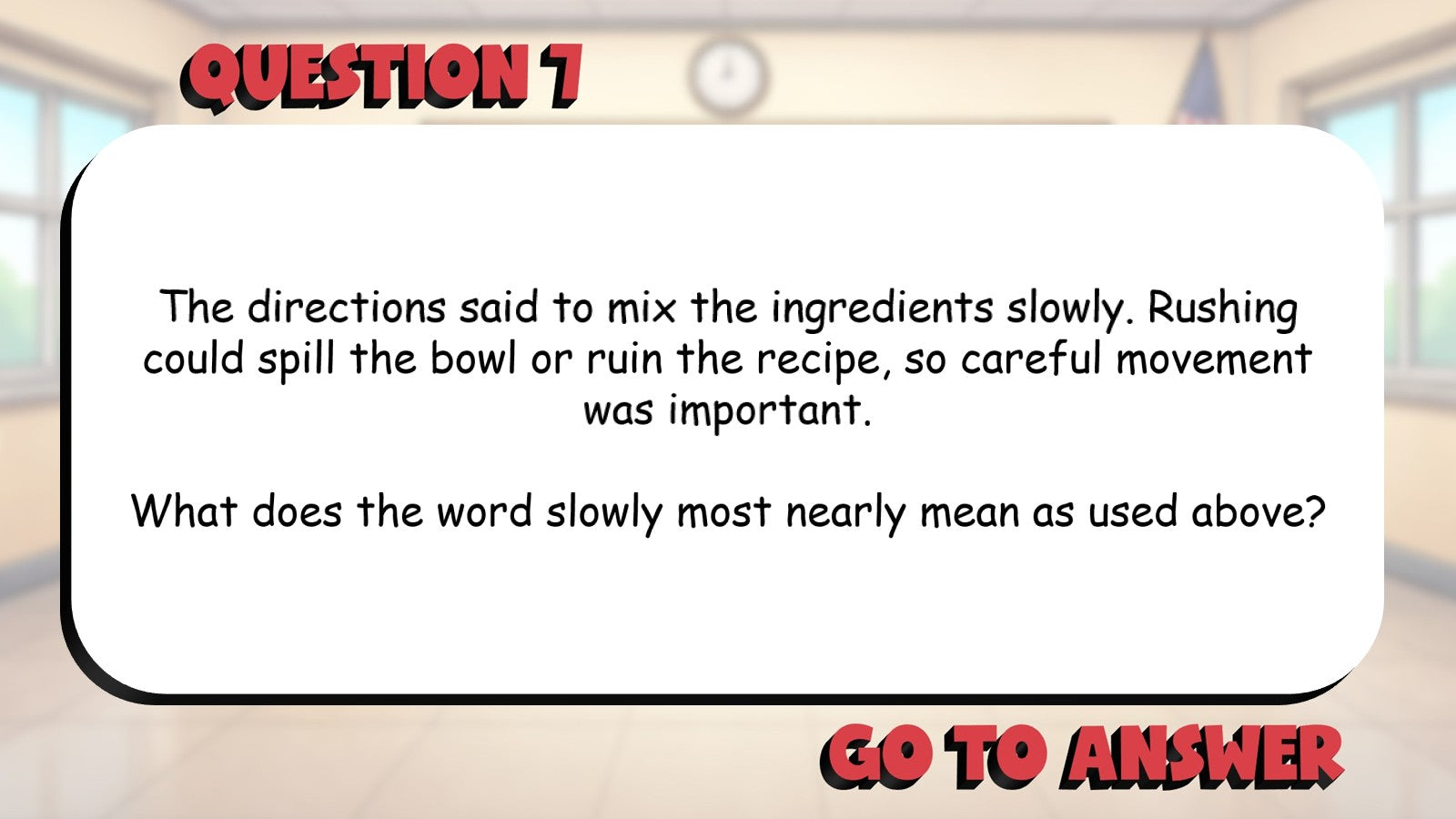 Determine Word Meaning Using Context Clues BIG TERRIBLE GAME - Grade 4 ELA