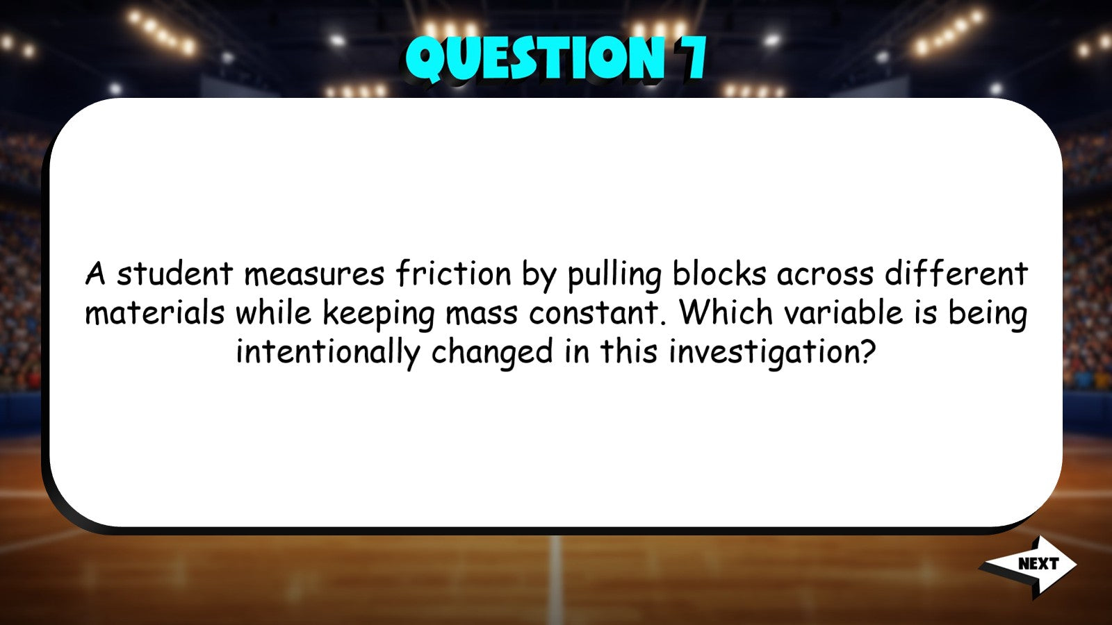 Factors Affecting Friction TRASHKETBALL Science Game - No Prep Physics Review