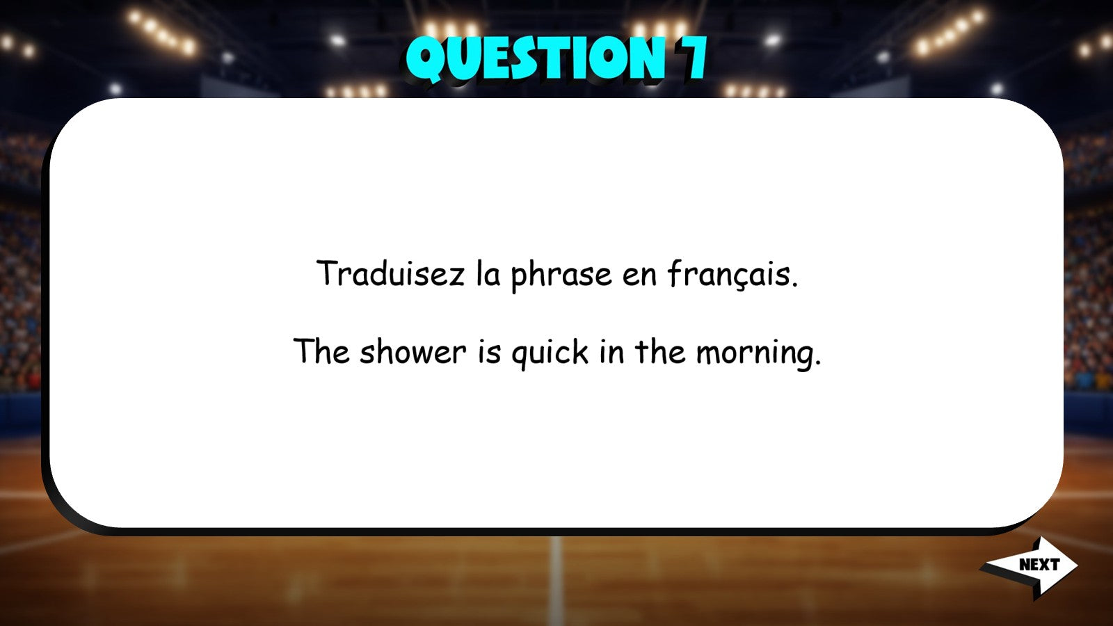 Translate to French - Rooms in the Home TRASHKETBALL French Game - No Prep