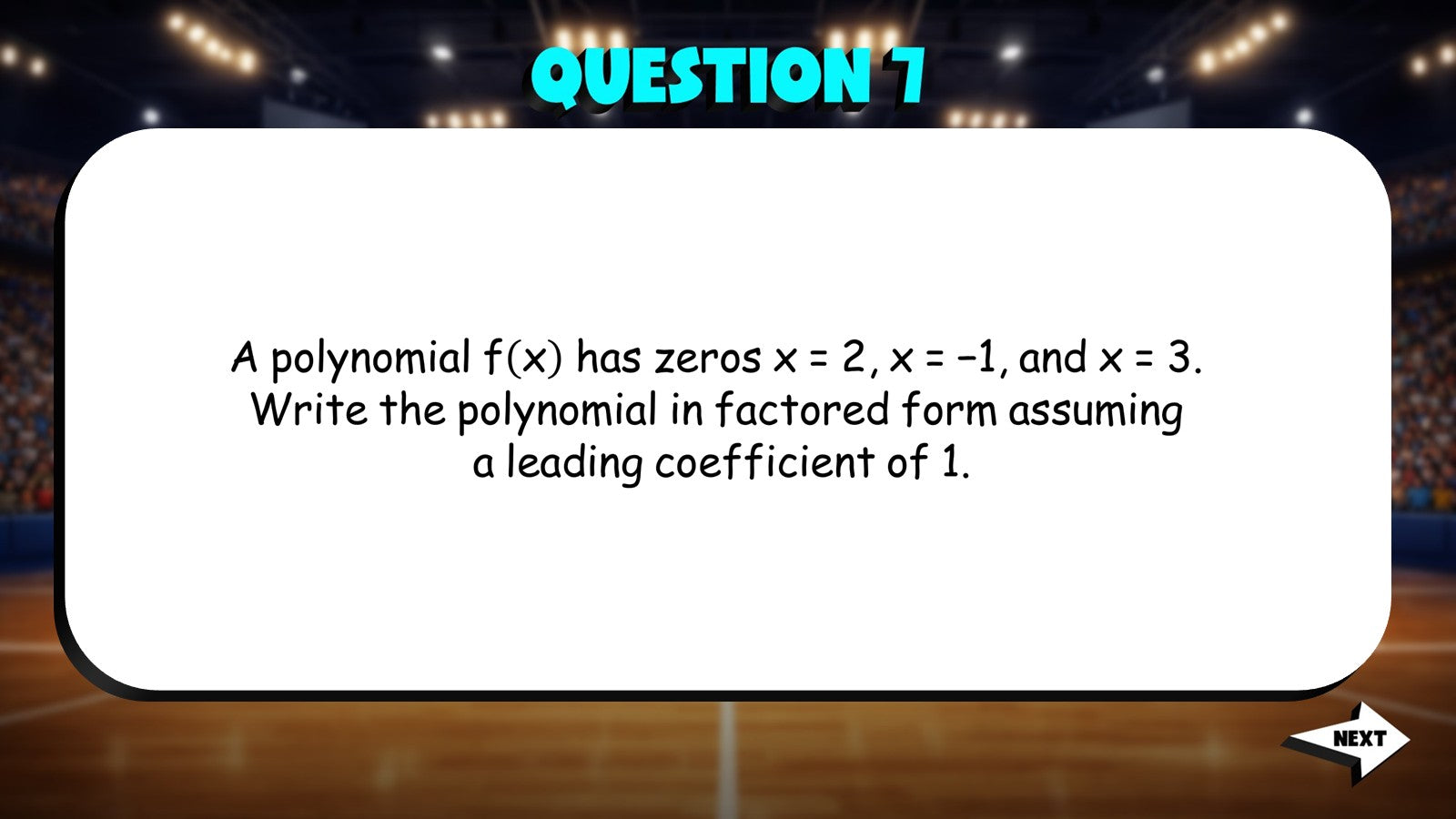 Zeros and Factors TRASHKETBALL Math Game - No Prep Algebra 2 Review Activity