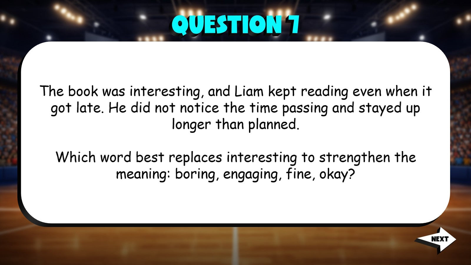Words That Strengthen or Weaken Meaning TRASHKETBALL ELA Game - No Prep Grade 5