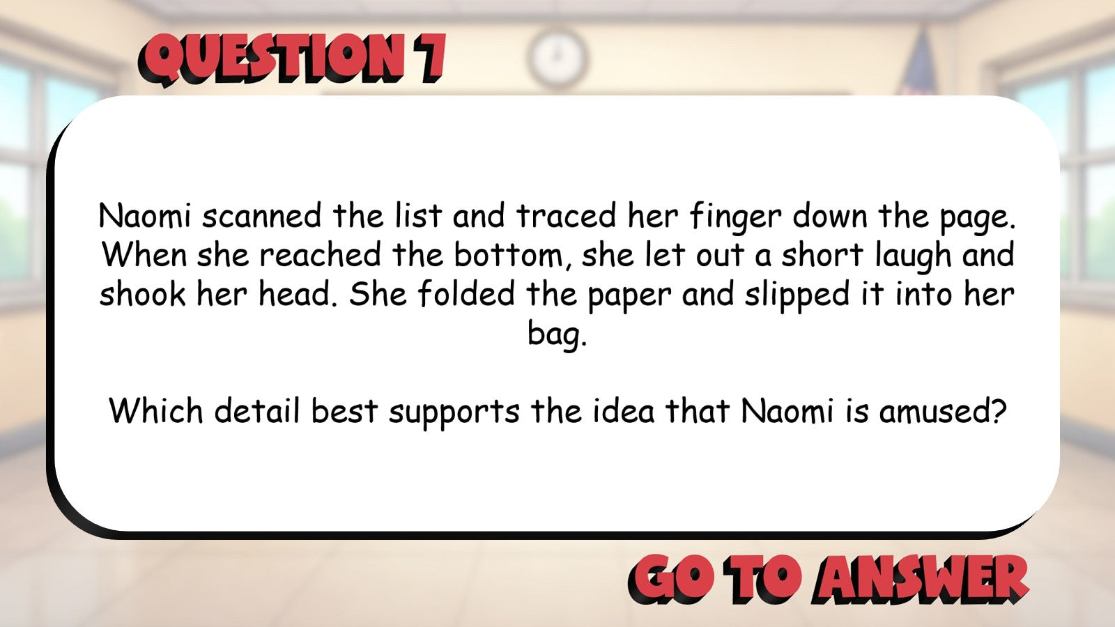Asking & Answer Questions With Evidence BIG TERRIBLE GAME - Grade 5 ELA Review