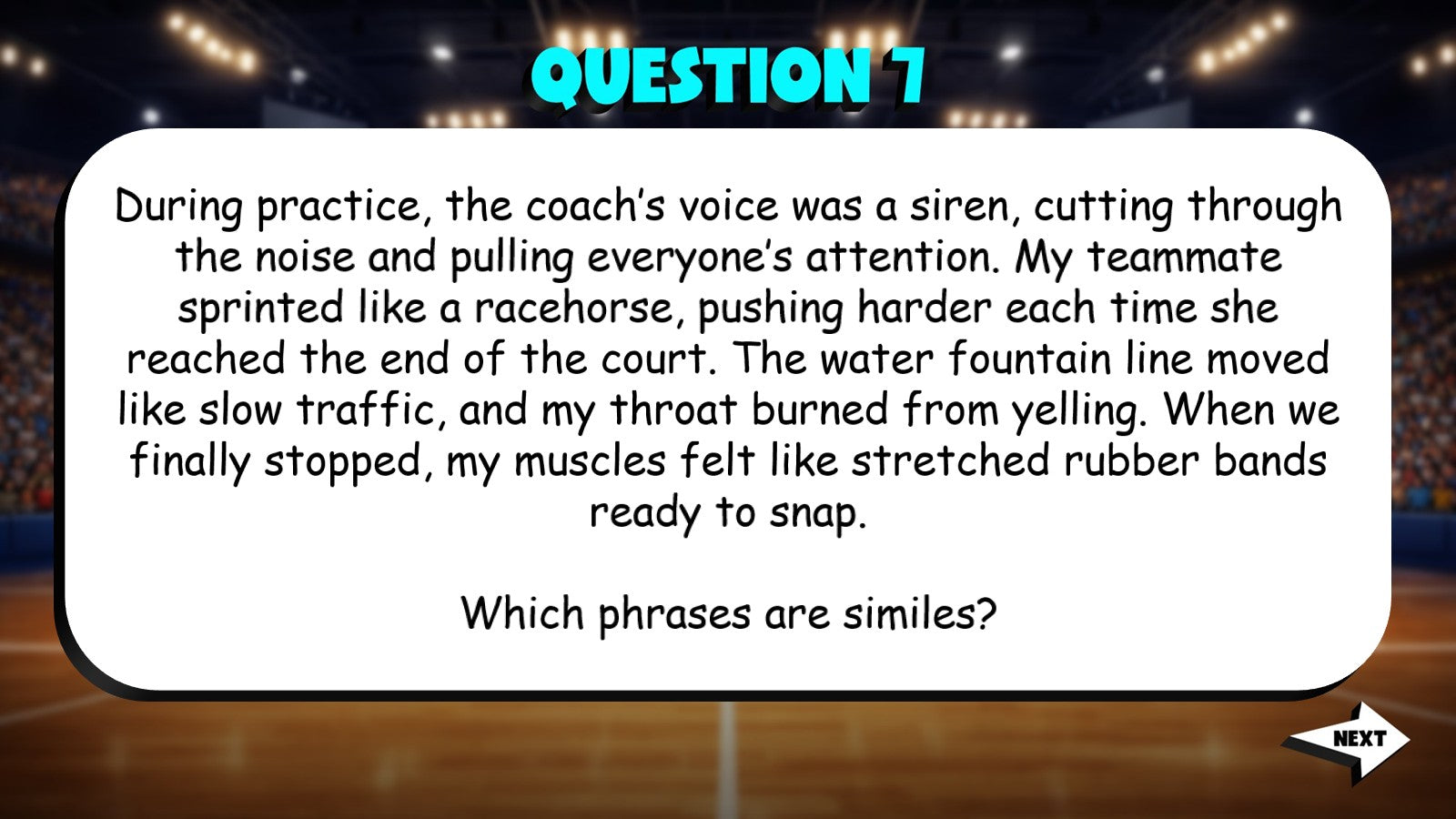 Identify Metaphors & Similes TRASHKETBALL ELA Game - No Prep Grade 9 Review