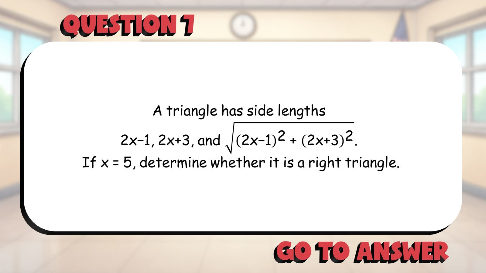 Converse of Pythagorean Theorem BIG TERRIBLE GAME - No Prep Geometry Math Review