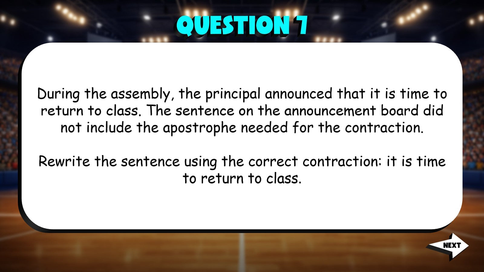 Apostrophe Use in Possessives & Contractions TRASHKETBALL ELA Game - Grade 4