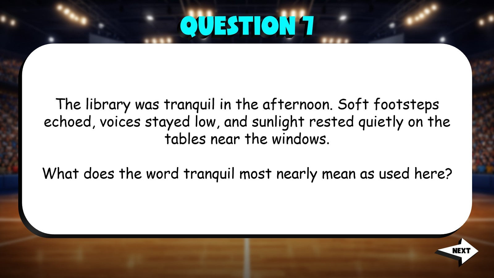 Paragraph Context to Clarify Word Meaning TRASHKETBALL ELA Game - Grade 4
