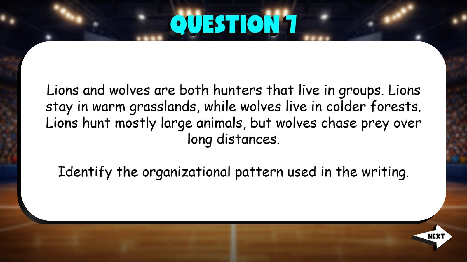 Identify Common Informational Text Structures TRASHKETBALL ELA Game - Grade 4