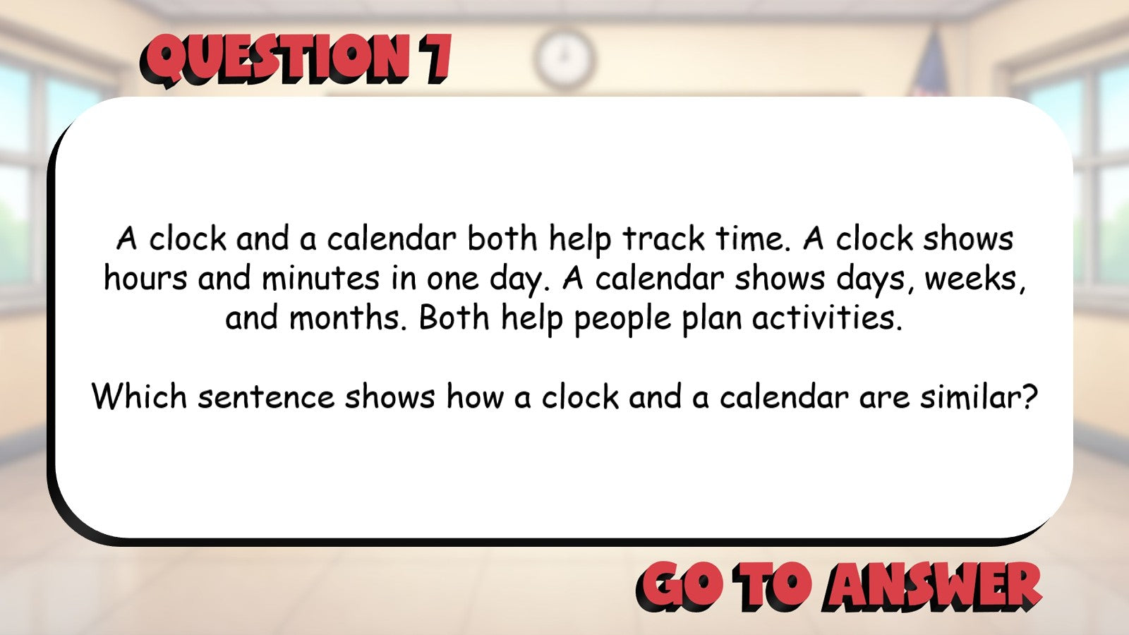 Identify Compare & Contrast Relationships BIG TERRIBLE GAME - Grade 3 ELA Review