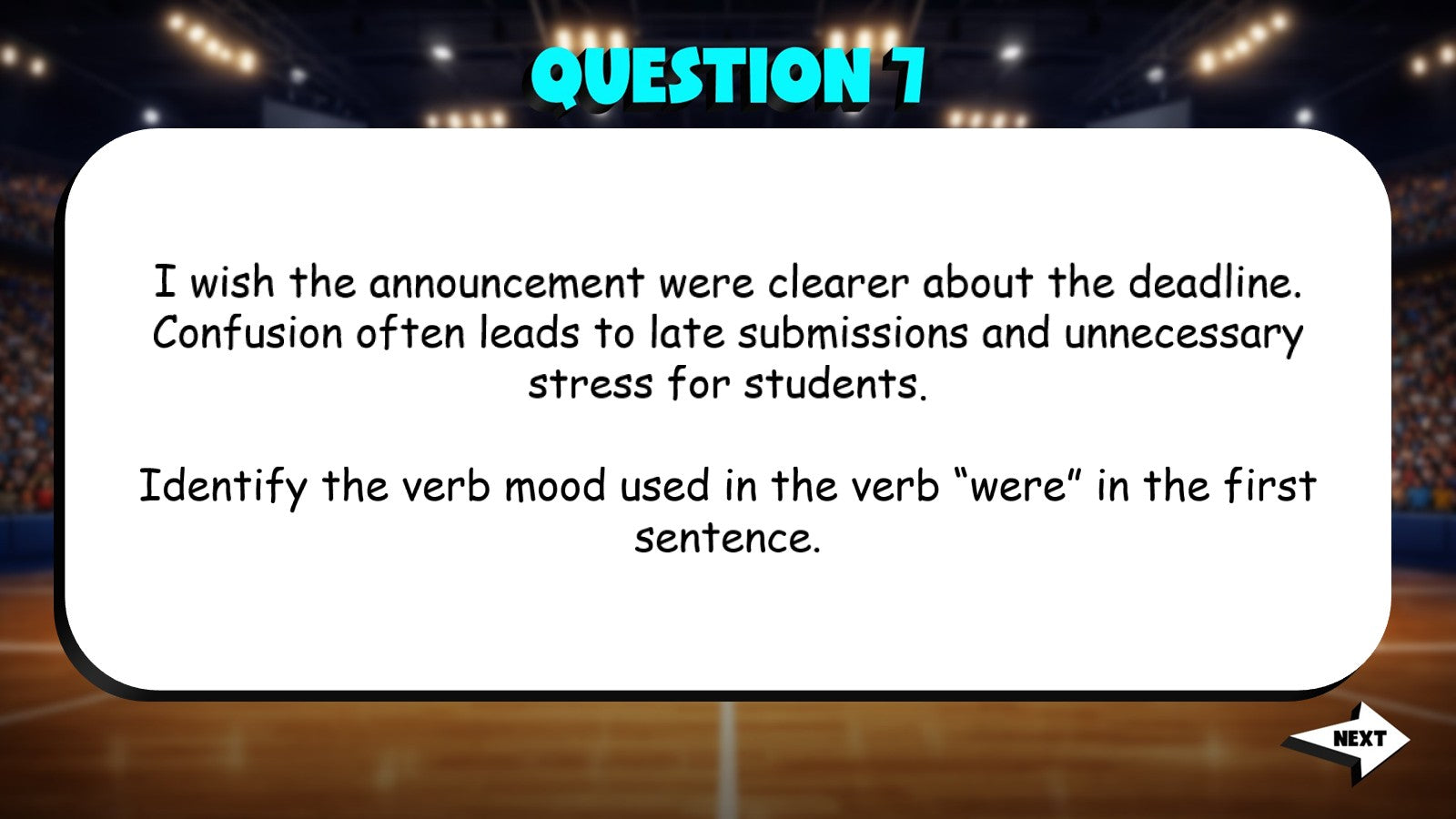 Identify Mood Conditional & Subjunctive TRASHKETBALL ELA Game - No Prep Grade 8