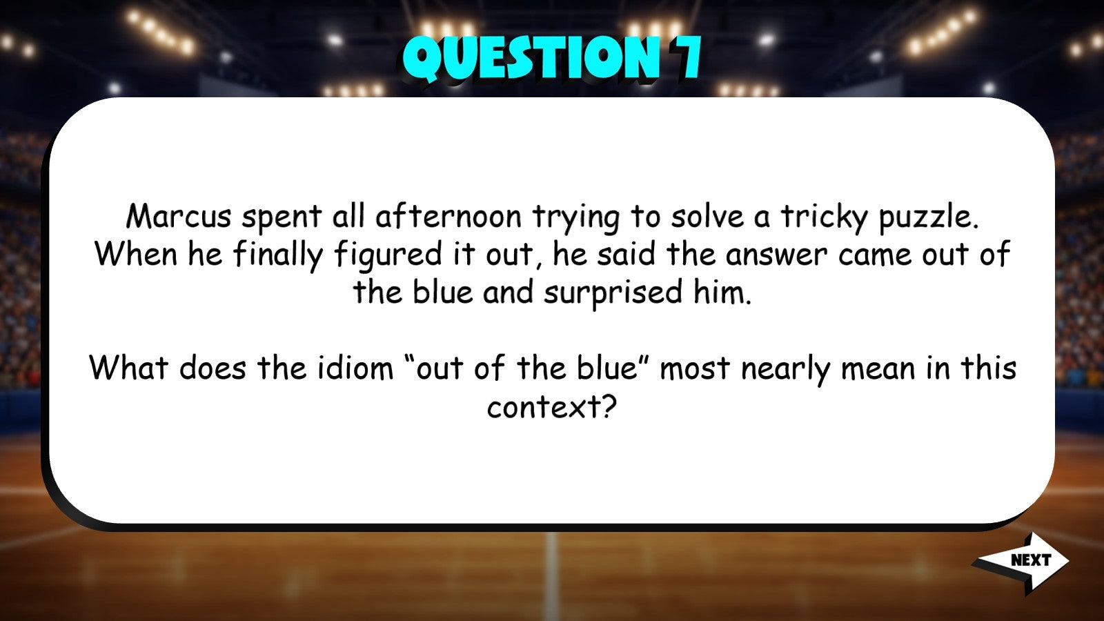 Interpret Idioms Using Context Clues TRASHKETBALL ELA Game - No Prep Grade 4