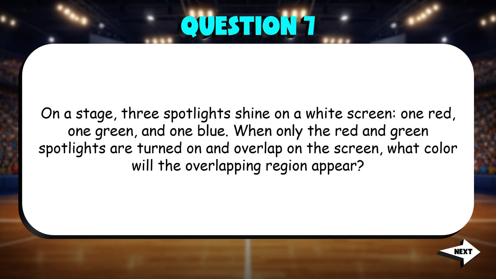 Color & Light TRASHKETBALL Science Game - No Prep Grade 7 Review Activity