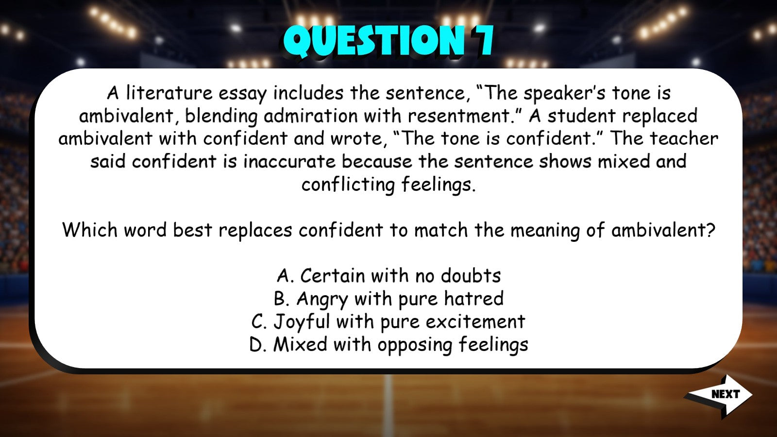Academic & Domain Specific Vocabulary TRASHKETBALL ELA Game - No Prep Grade 10