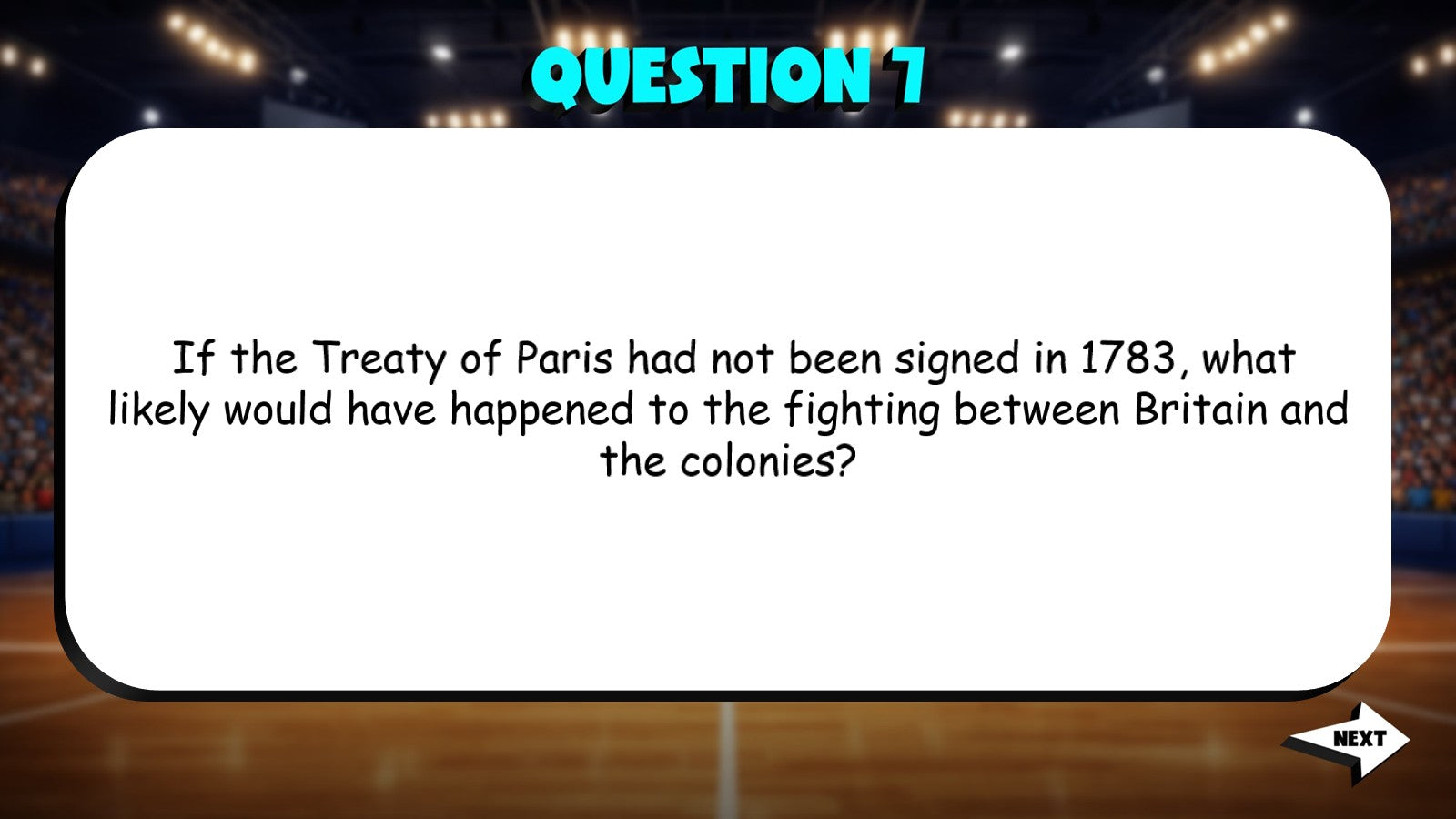 Treaty of Paris TRASHKETBALL Socials Game - No Prep Grade 4 Review Activity
