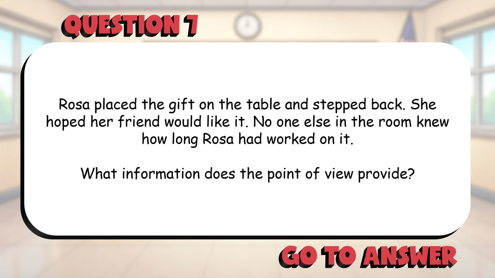 Understand Point of View & Perspective BIG TERRIBLE GAME - Grade 4 ELA Review