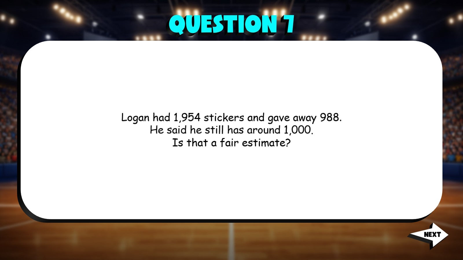 Estimating Answers for Reasonableness TRASHKETBALL Math Game - No Prep Grade 4