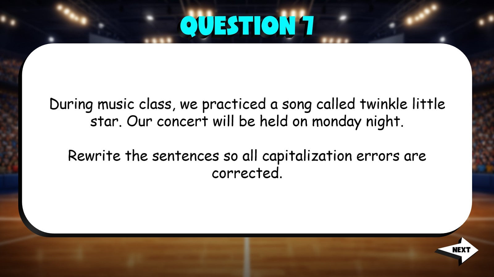 Identify Capitalization Errors TRASHKETBALL ELA Game - No Prep Grade 4 Review