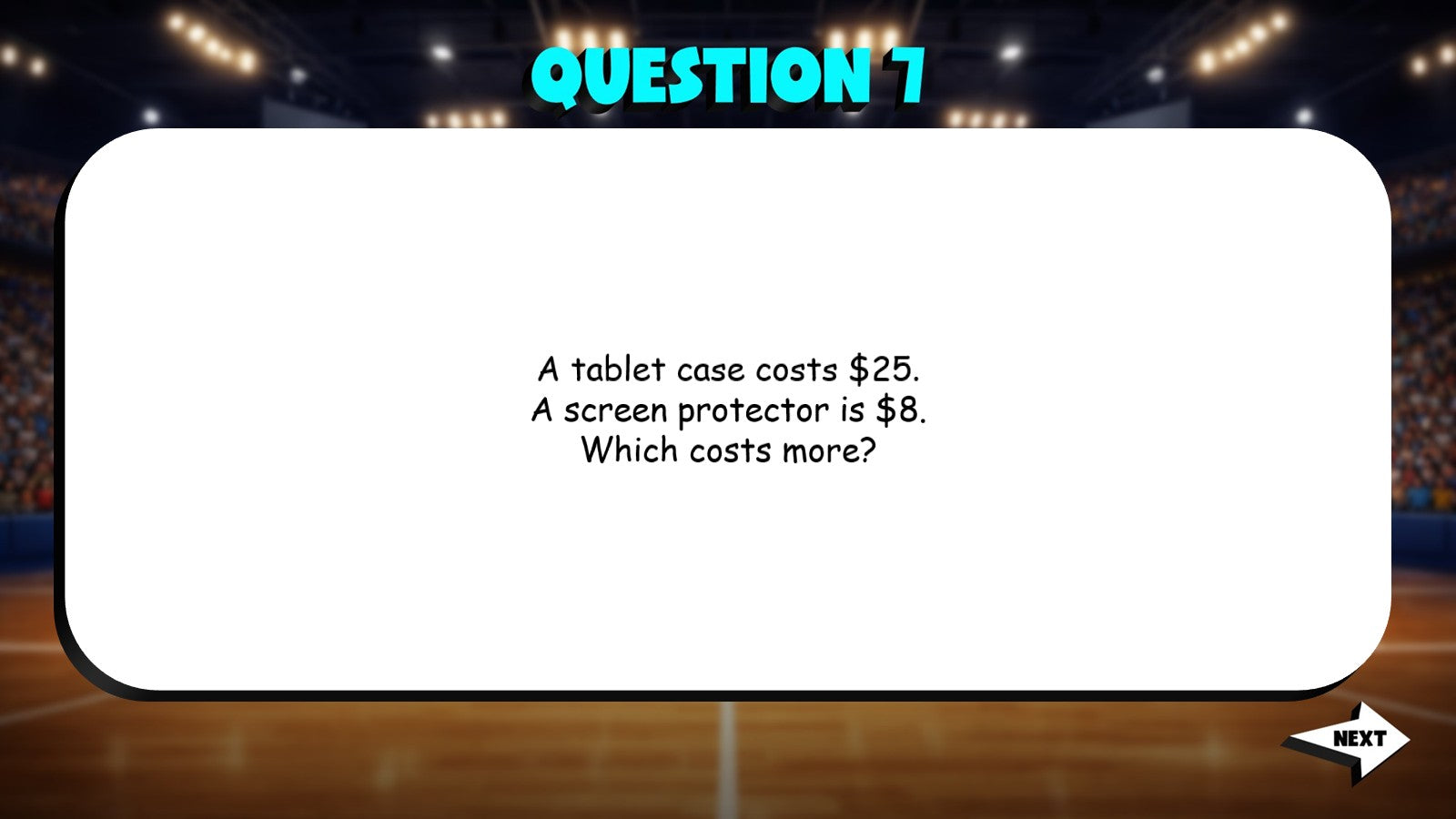 Comparing Value of Purchases TRASHKETBALL Math Game - No Prep Grade 4 Review