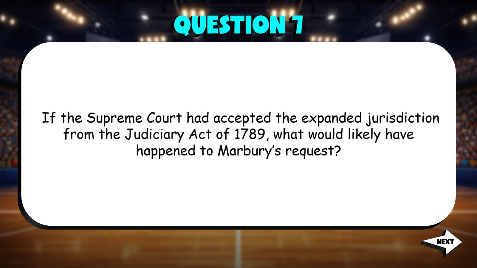 Marbury v. Madison TRASHKETBALL U.S. History Game - No Prep Review Activity