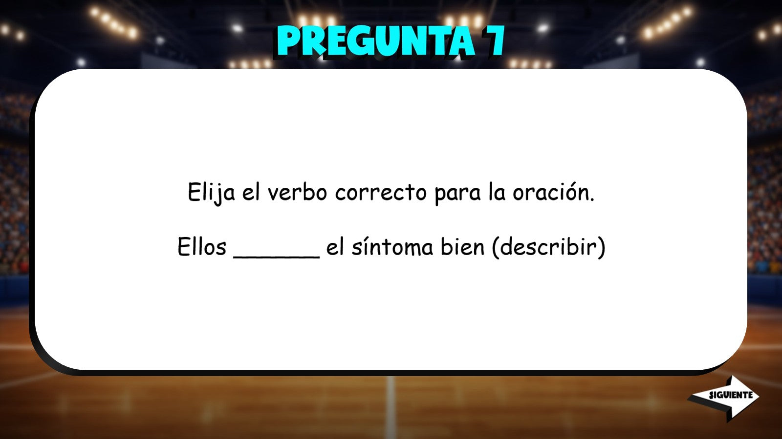Fill In The Verb - Talking to Doctors TRASHKETBALL Spanish Game - No Prep