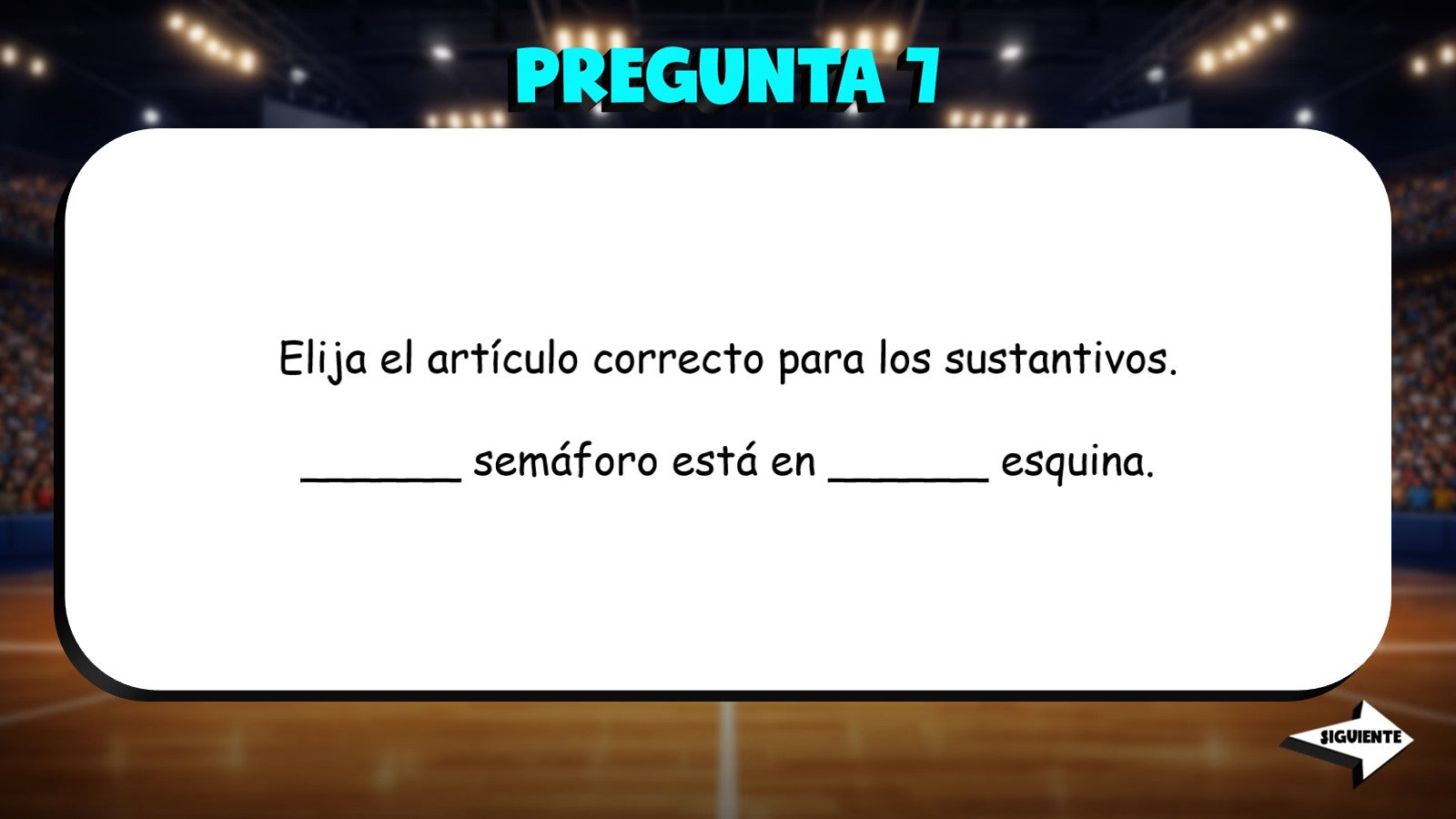 Choose The Article - Getting Around TRASHKETBALL Spanish Game - No Prep Exercise