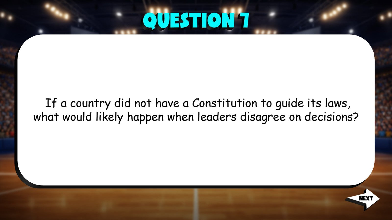 The Constitution & Its Purpose TRASHKETBALL Socials Game - No Prep Grade 4