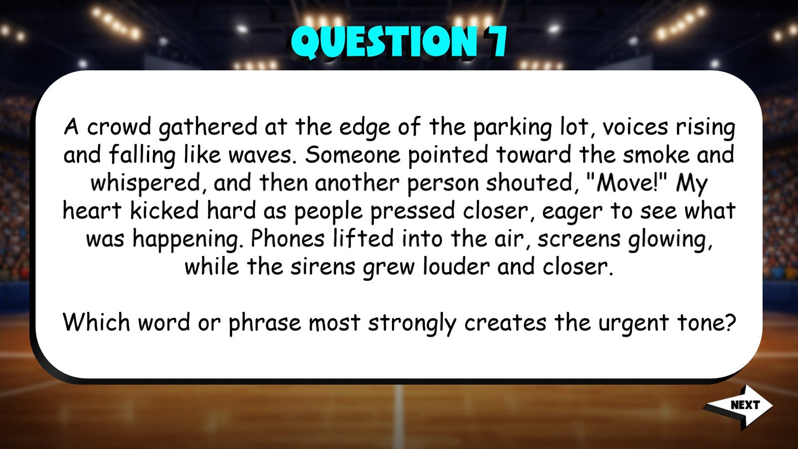 Identify Words That Create Tone TRASHKETBALL ELA Game - No Prep Grade 9 Review