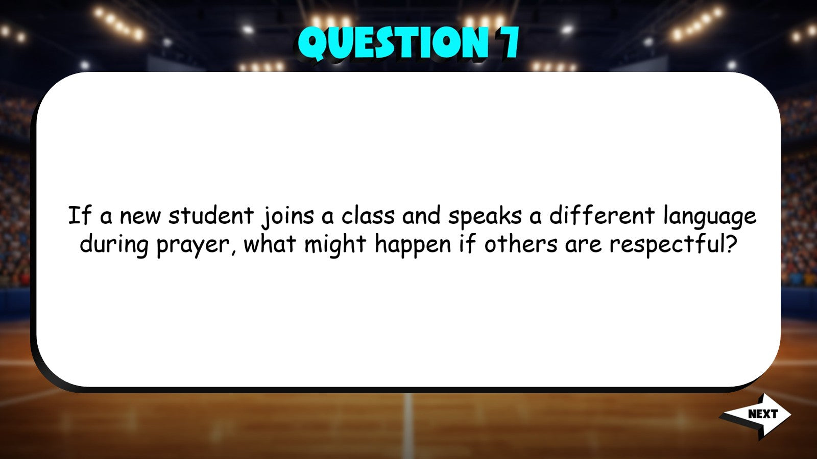 Respecting Beliefs TRASHKETBALL Socials Game - No Prep Grade 3 Review Activity