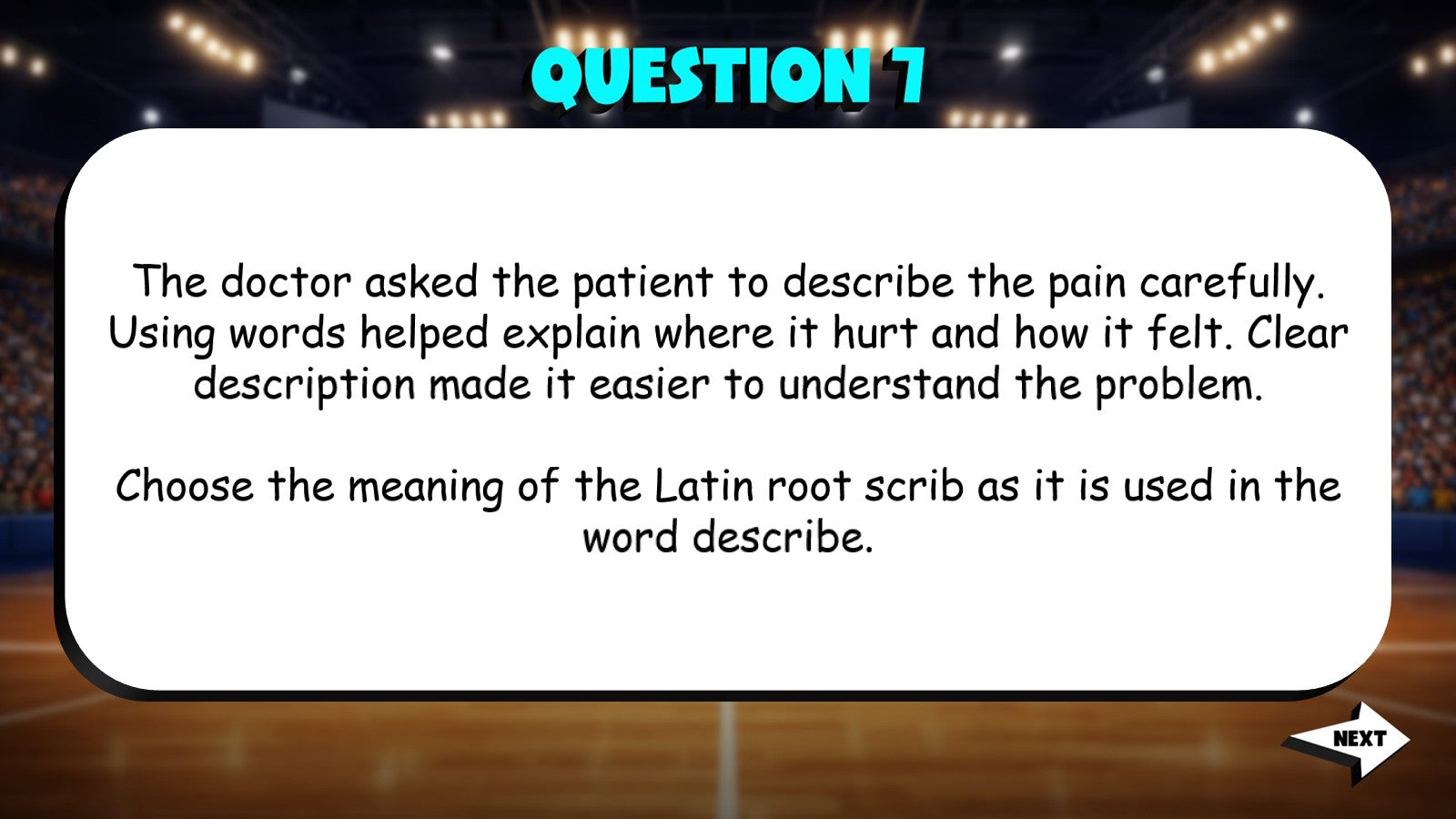 Identify Common Latin Roots & Meanings TRASHKETBALL ELA Game - No Prep Grade 5