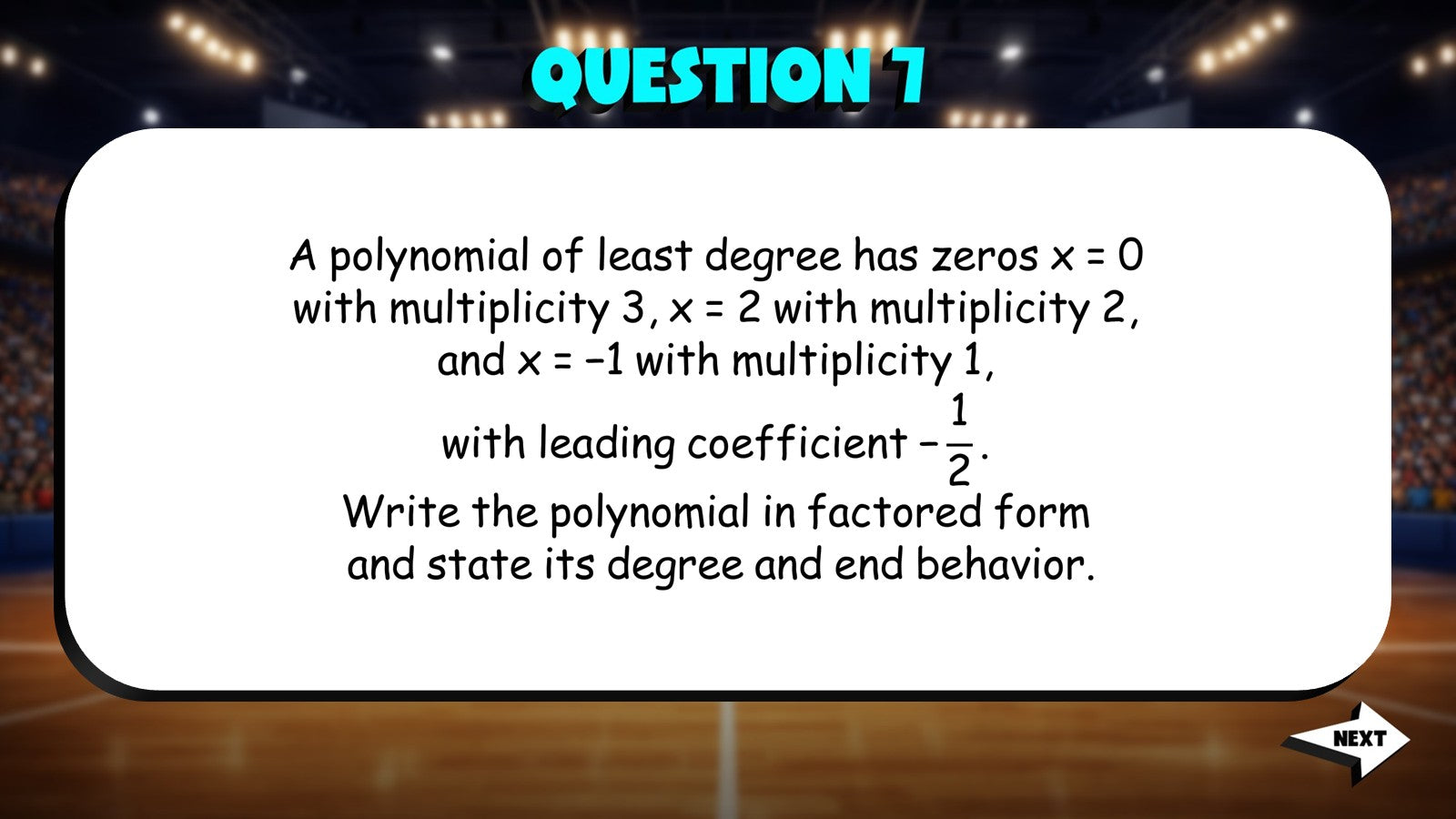 Polynomial Functions TRASHKETBALL Math Game - No Prep PreCalculus Review