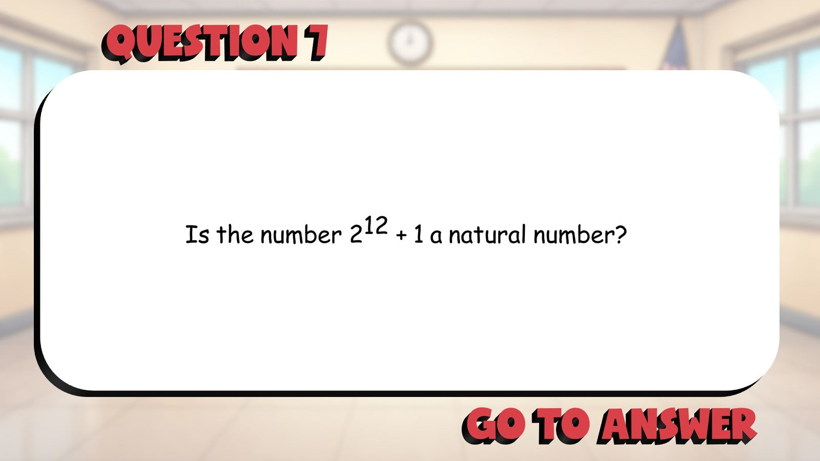 Natural Numbers BIG TERRIBLE GAME - No Prep Algebra 1 Math Review Activity
