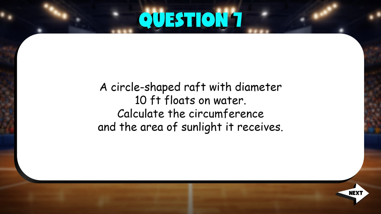Pi Day Circle Geometry TRASHKETBALL Math Game - No Prep Grade 8 Review Activity