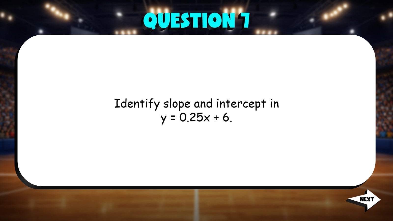 Slope & Y Intercept from Equations TRASHKETBALL Math Game - No Prep Grade 7