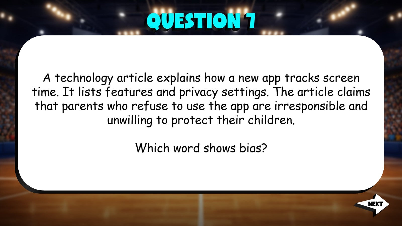 Emotionally Loaded or Biased Language TRASHKETBALL ELA Game - No Prep Grade 8