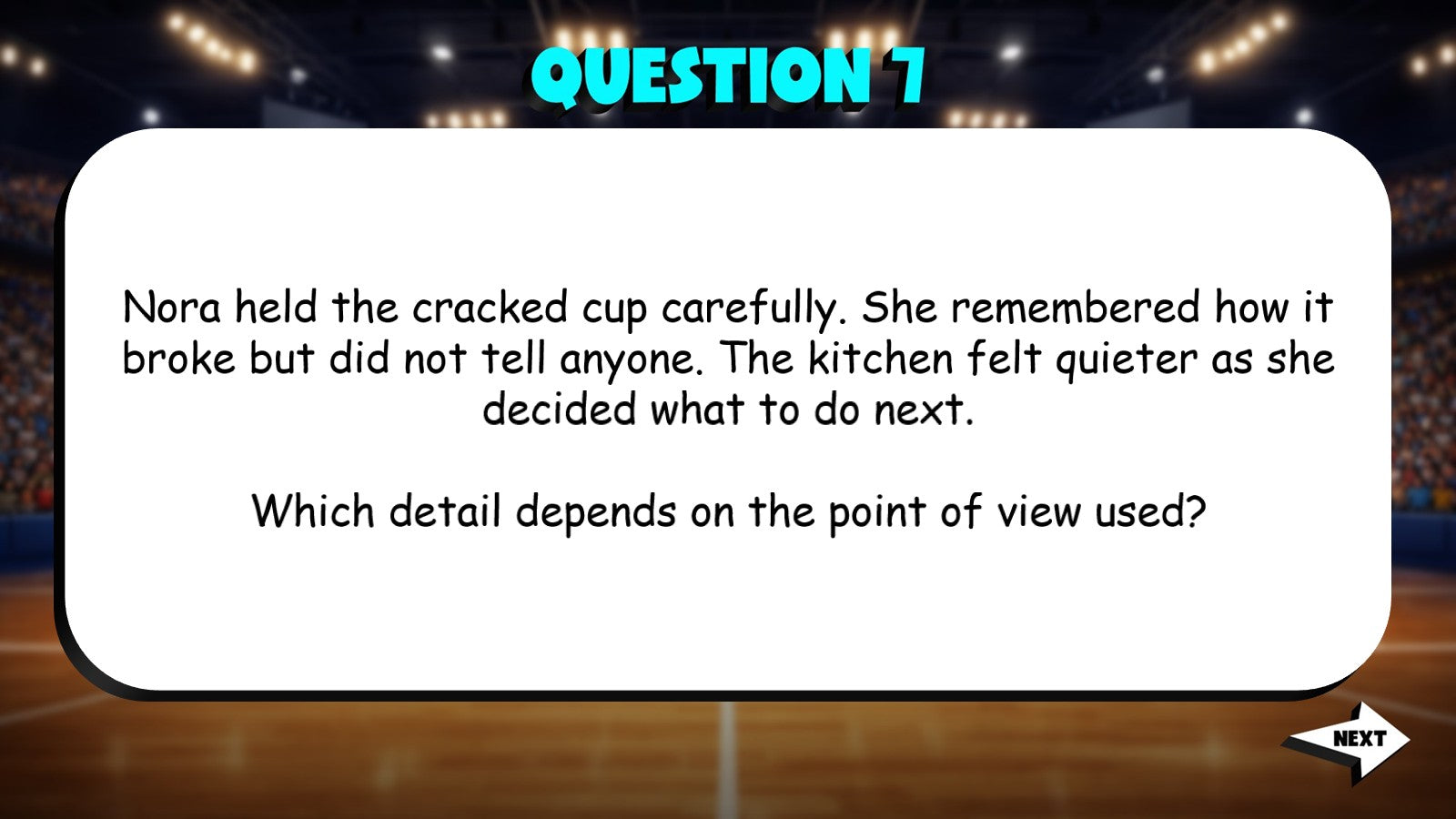 Understand Point of View & Perspective TRASHKETBALL ELA Game - No Prep Grade 4