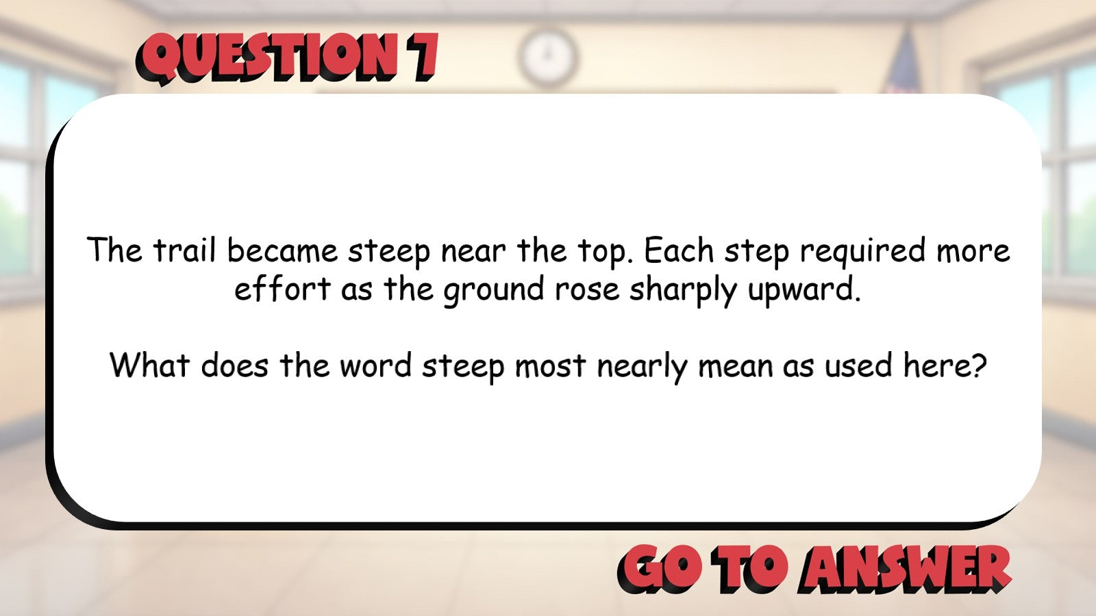 Determine Word Meaning Using Context Clues BIG TERRIBLE GAME - Grade 3 ELA